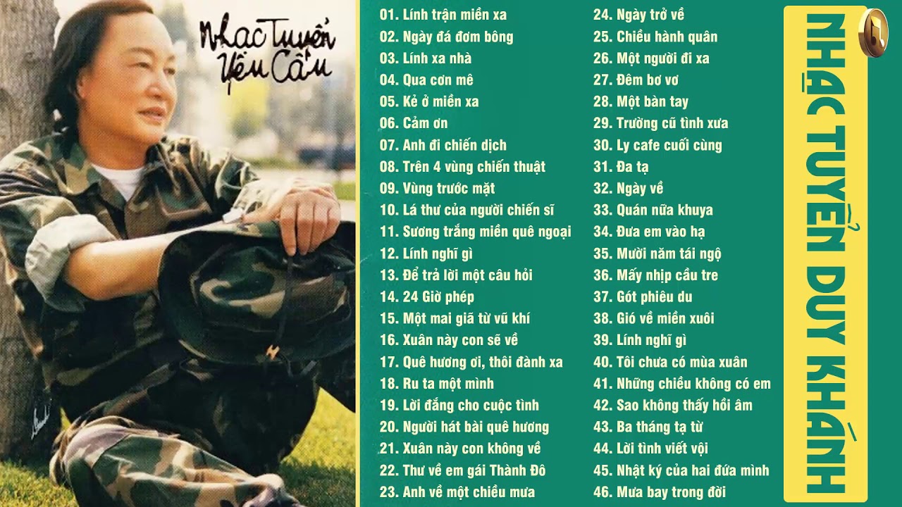 Một Đời Cho Âm Nhạc DUY KHÁNH - Nhạc Lính Tuyển Chọn Hay Nhất Sự Nghiệp DUY KHÁNH