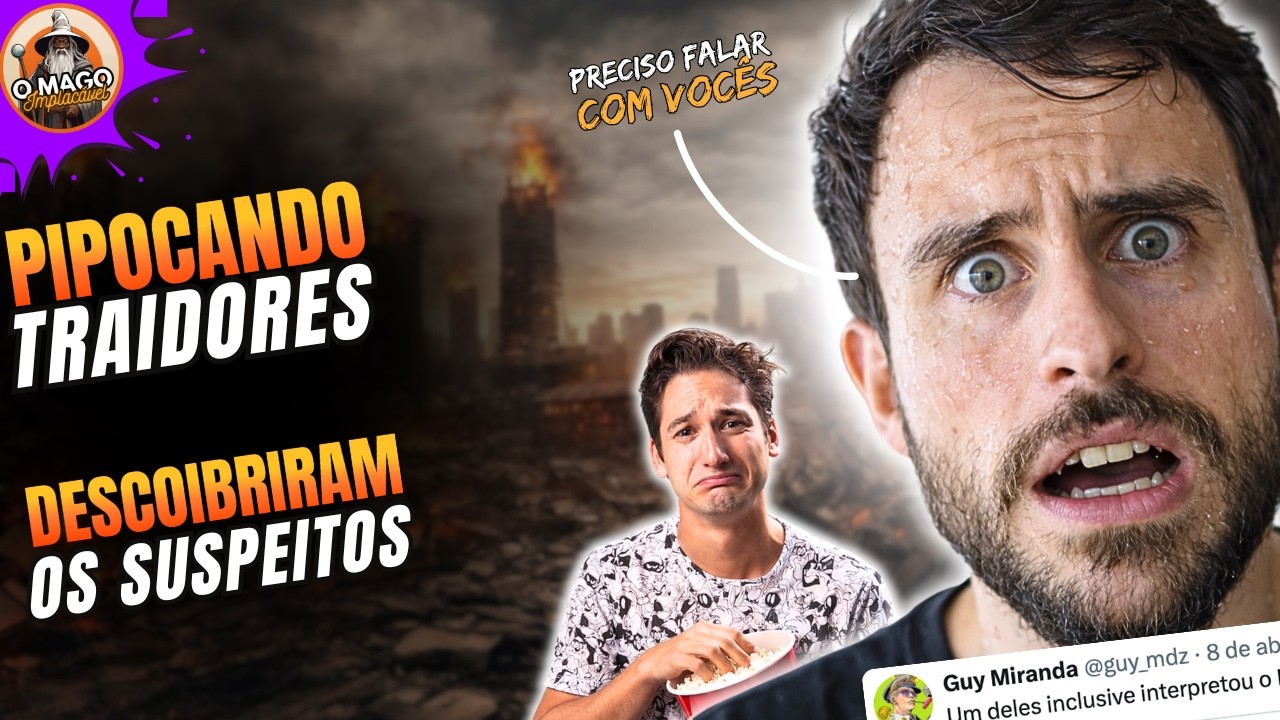 TR&Ecirc;S SUSPEITOS e um INOCENTE | QUEM PASSOU A PERNA NO BRUNO BOCK do PIPOCANDO?