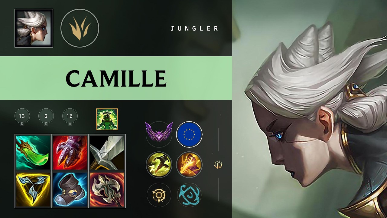 Camille Jungle vs Shyvana - EUW Master Patch 26.10
