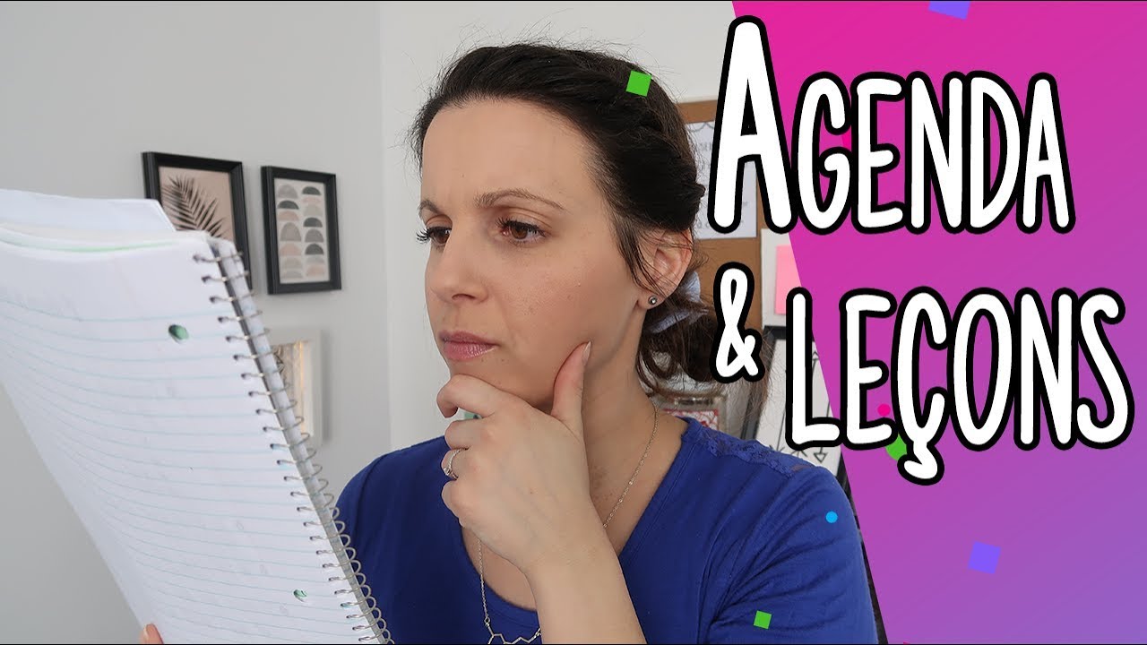 Agenda et leçons des élèves 📚 Série «Organisation»