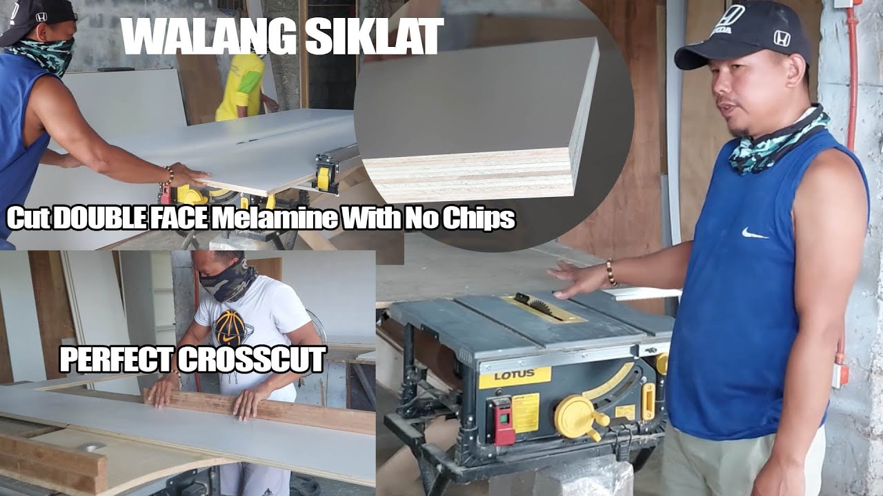 Cut double face melamine board without chipping | WALANG SIKLAT