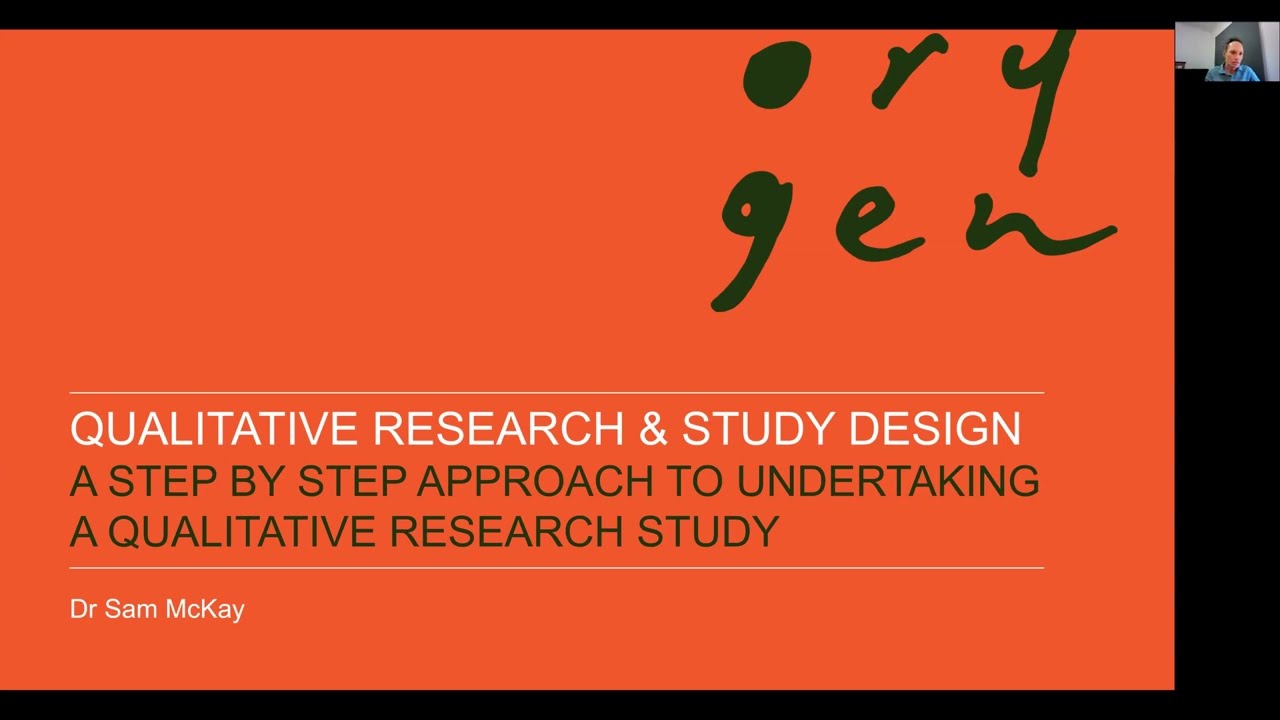 Qualitative Research and Study Design - Dr Sam McKay | SSEA ESTN Webinar Series 2022
