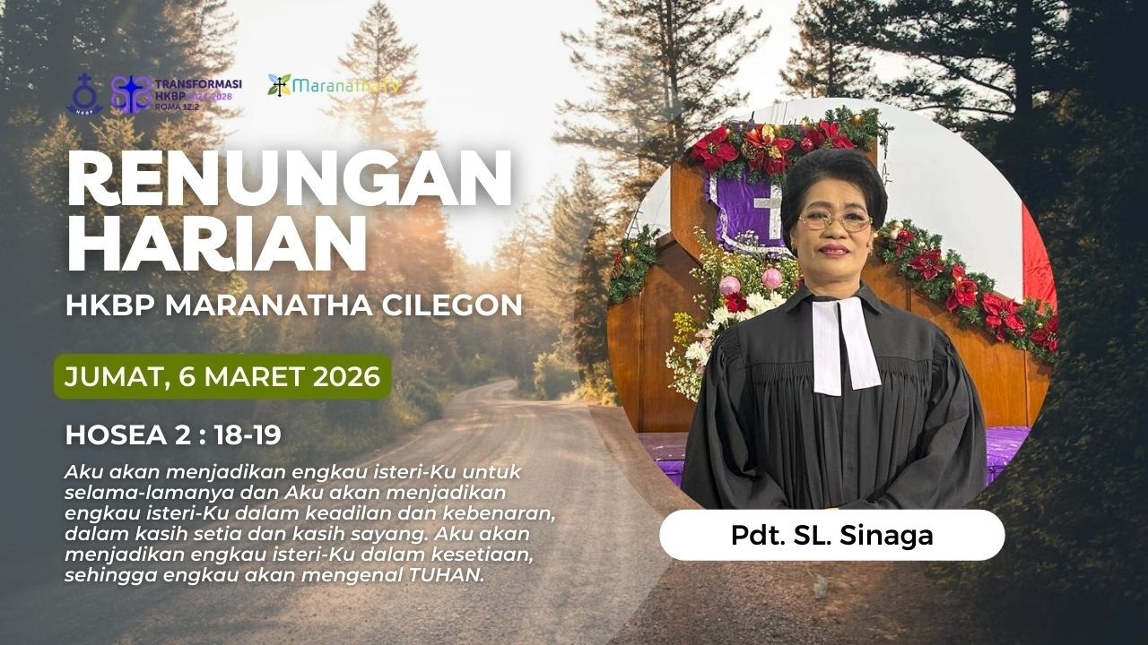 RENUNGAN HARIAN (Jumat, 6 Maret 2026) | HKBP Maranatha Cilegon