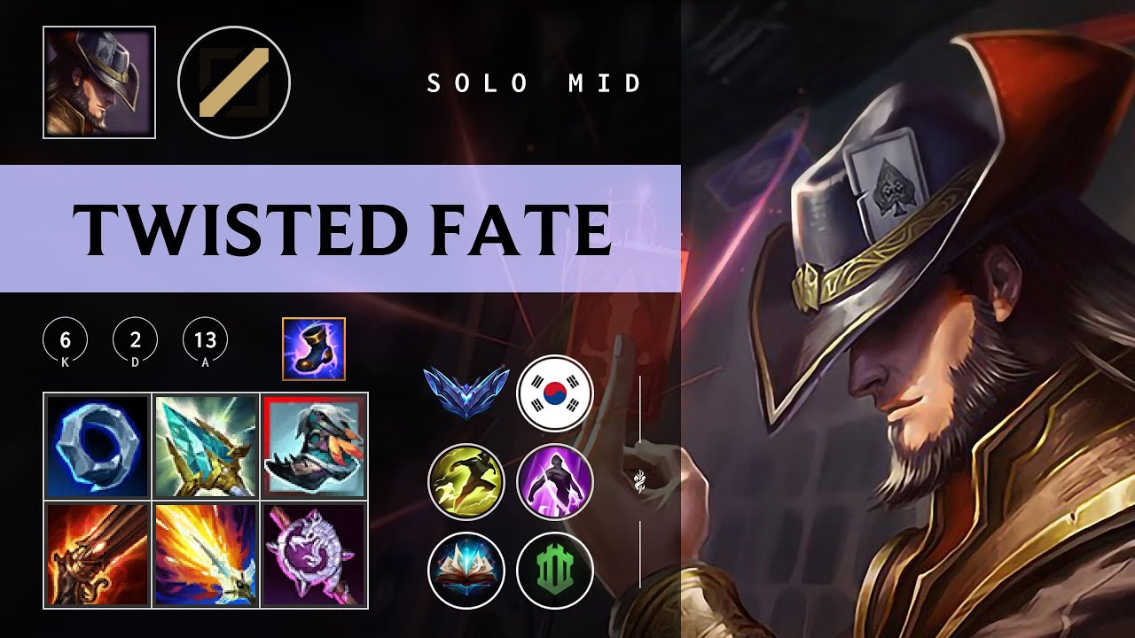 Twisted Fate Mid vs Azir - KR Diamond Patch 26.02