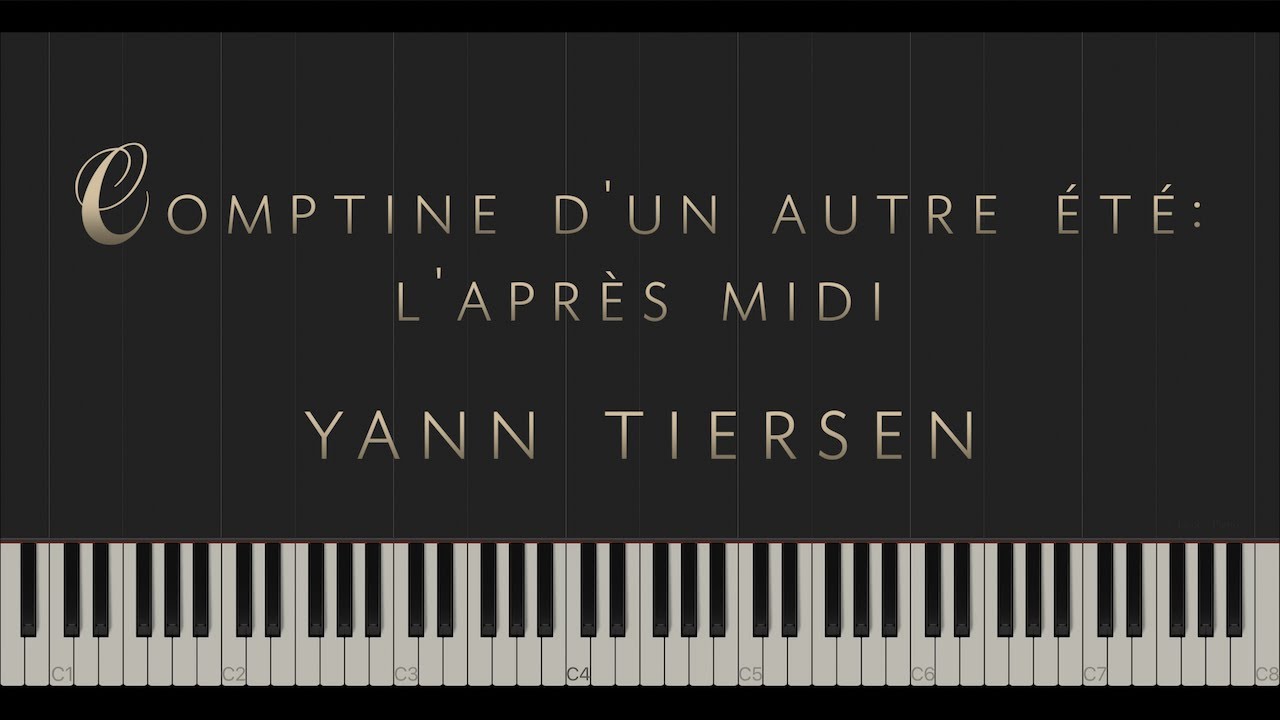 Comptine d'un autre été: l'Après-midi - Yann Tiersen \\ Synthesia Piano Tutorial