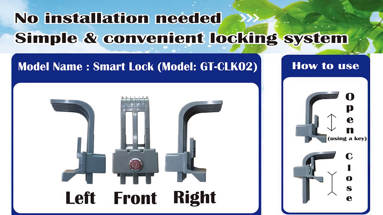 Wheelie bin locking device - Smart Lock