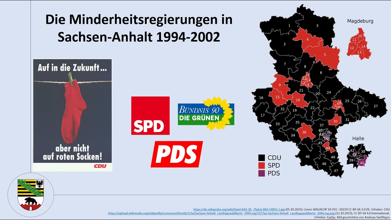 Sachsen Anhalt 1994-2002: Als die SPD sich von der PDS tolerieren ließ aka das Magdeburger Modell