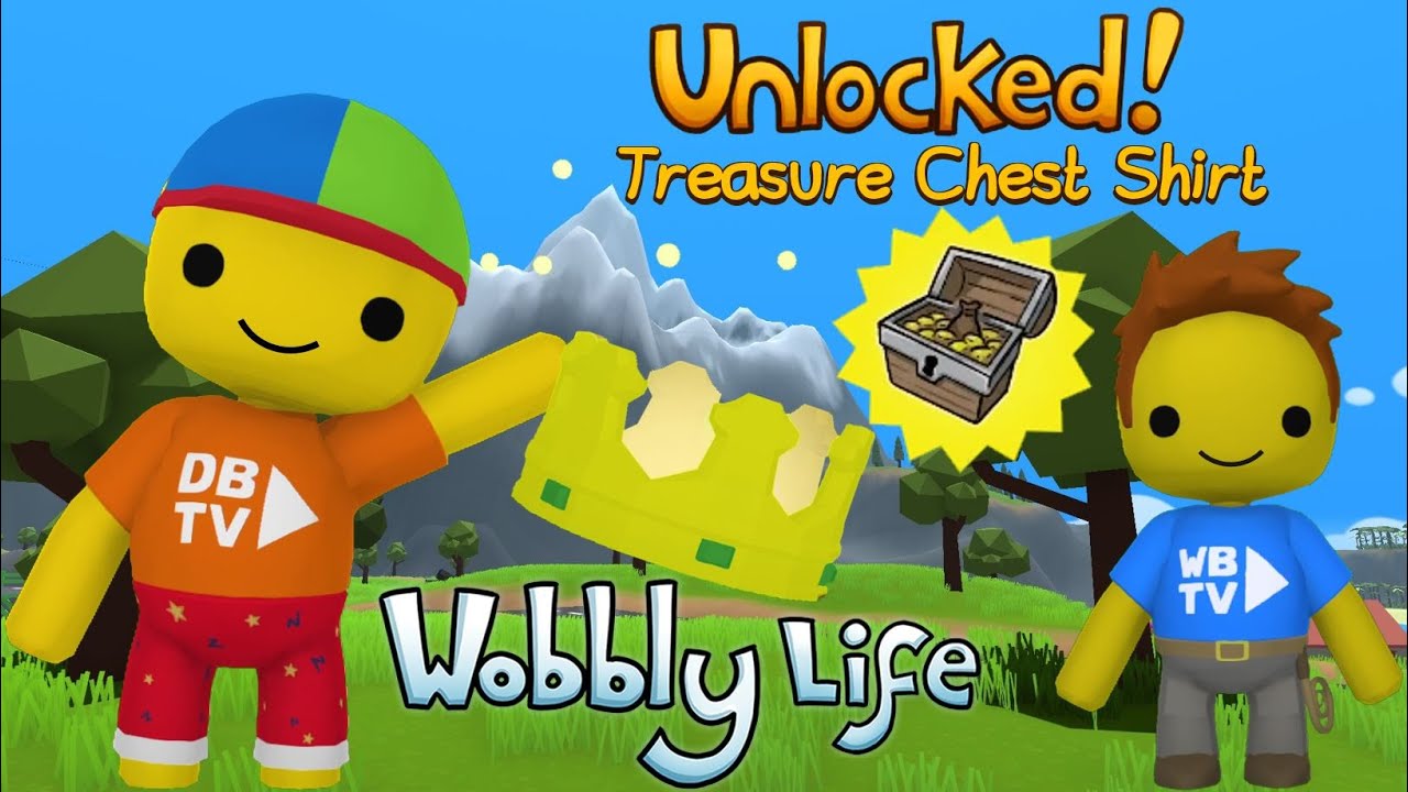 МЫ ПОЛУЧИЛИ ФУТБОЛКУ «СУНДУК С СОКРОВИЩАМИ» В ОБНОВЛЕНИИ WOBBLY LIFE v0.6.6