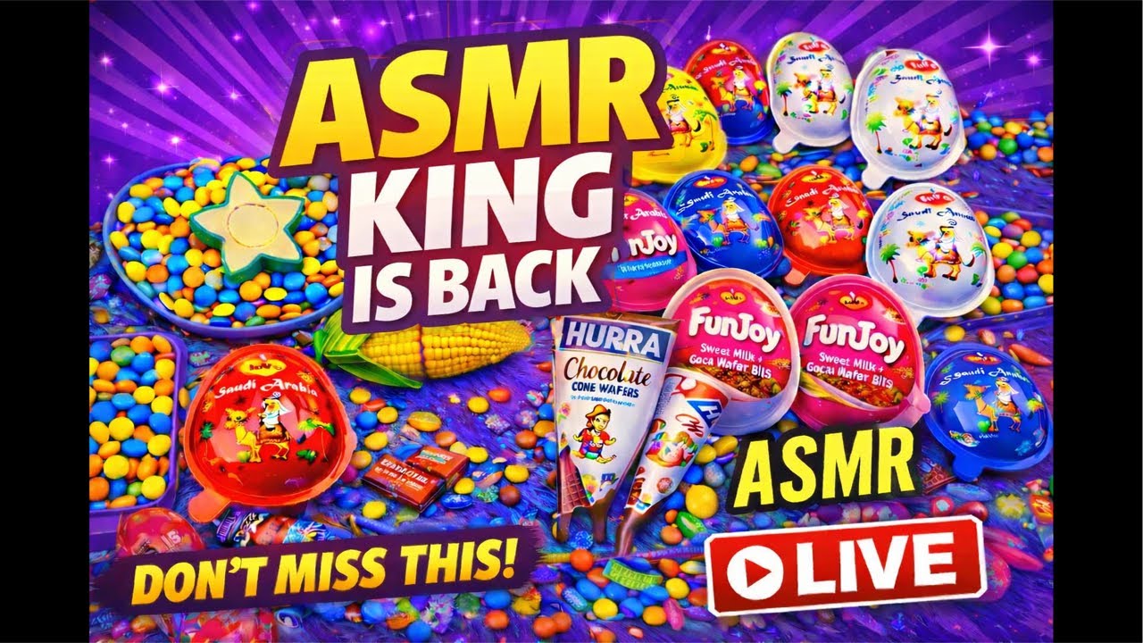 satisfied video with candy asmr 🤡🍭🤡unboxing🤡 #asmr #livestreming