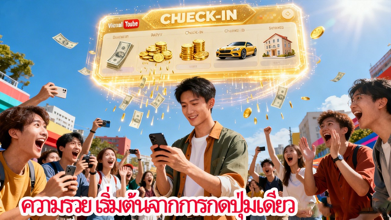 ระบบเช็กอินเปิดใช้งาน ชีวิตพลิกจากจนเป็นรวยในพริบตา