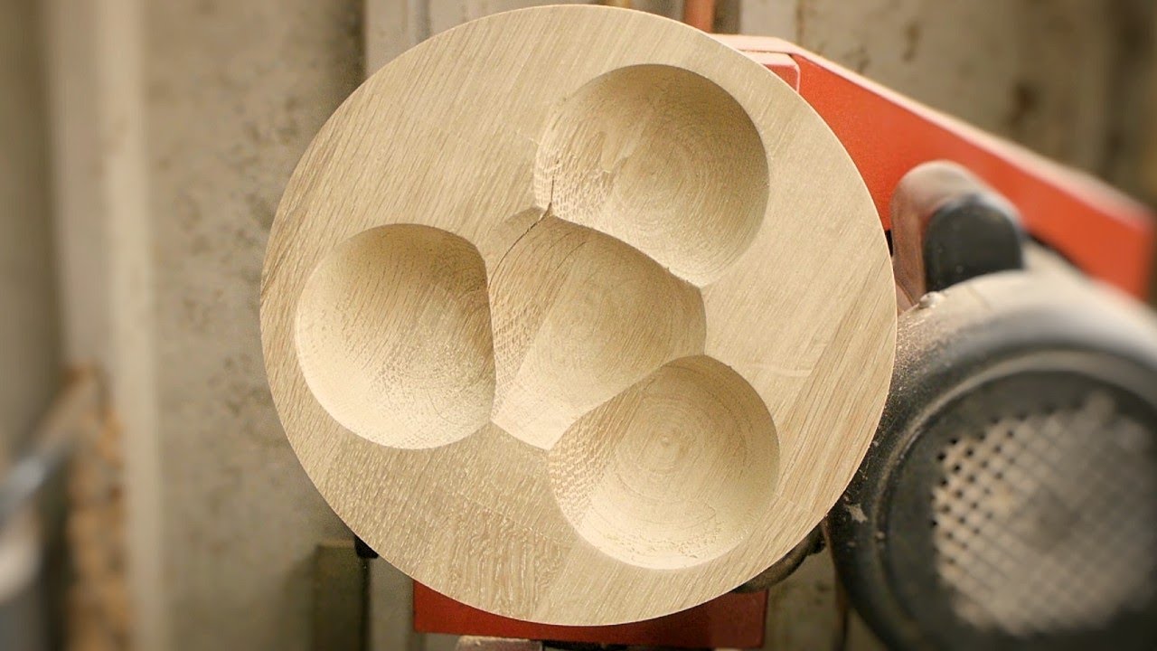 Multi axis overlapping bowl - Woodturning