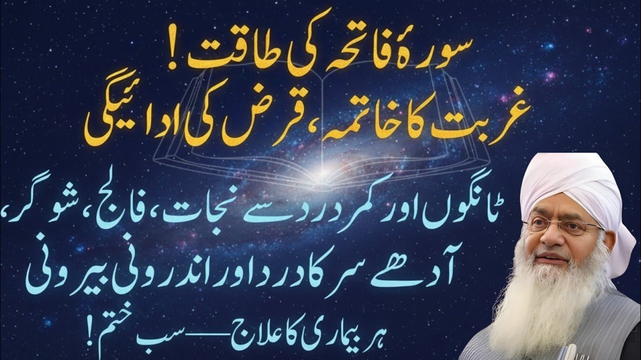 Surah Fatiha Ka Taqatwar Wazifa | Gharibi Aur Gham Se Nijaat|Allah Ki Madad|Peer Zulfiqar Naqshbandi