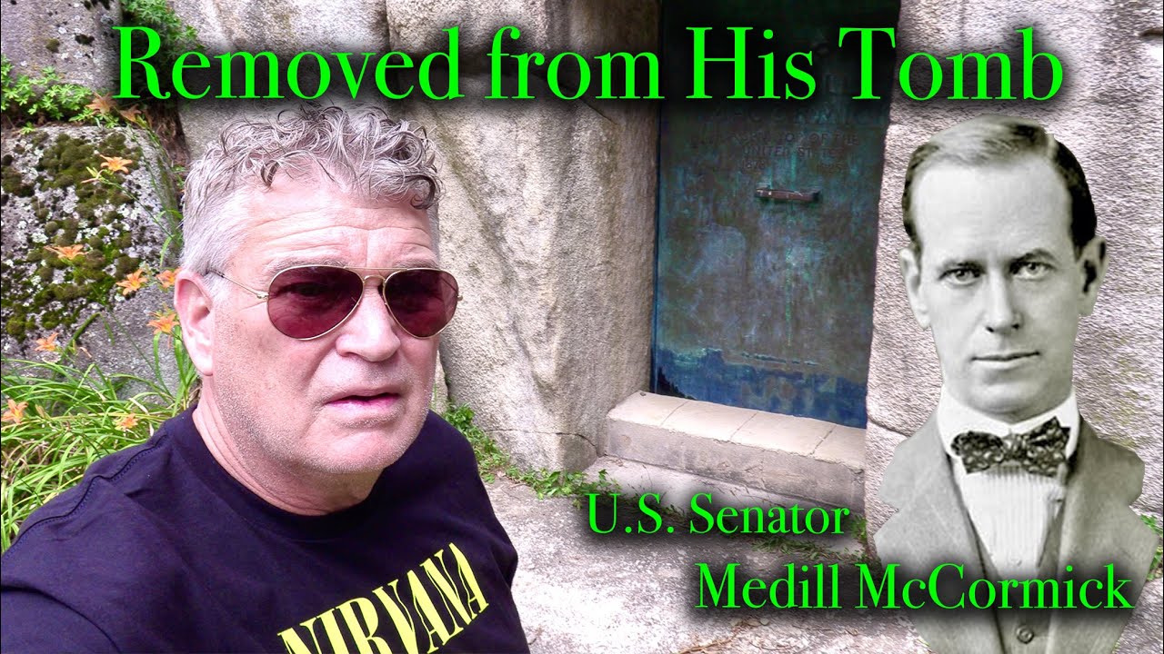 THE THICK BRONZE DOOR FOR MEDILL MCCORMICK, Removed From His Crypt at Middle Creek Cemetery.