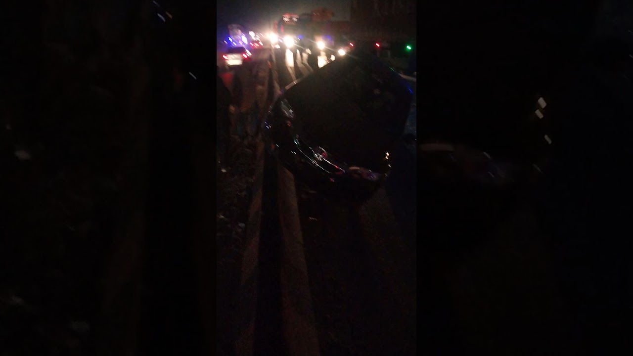 New Honda car, very dangerous accident, G.T road kharian, in front of mall of kharian,