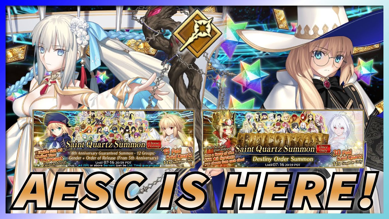 How Was YOUR 8th Anniversary Rolls? | Fate/Grand Order【FGO】 Aesc the Savior, Destiny Order, & GSSR