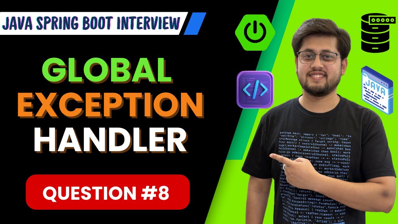 Global Exception Handler explained : Java Spring Boot Interview Question 8