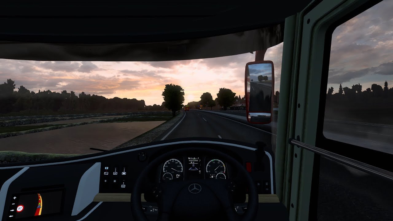 Nyetir Santai Menikmati Sunset | JB3 UHD Mercedes-Benz OH 2542 - ETS2 Indo