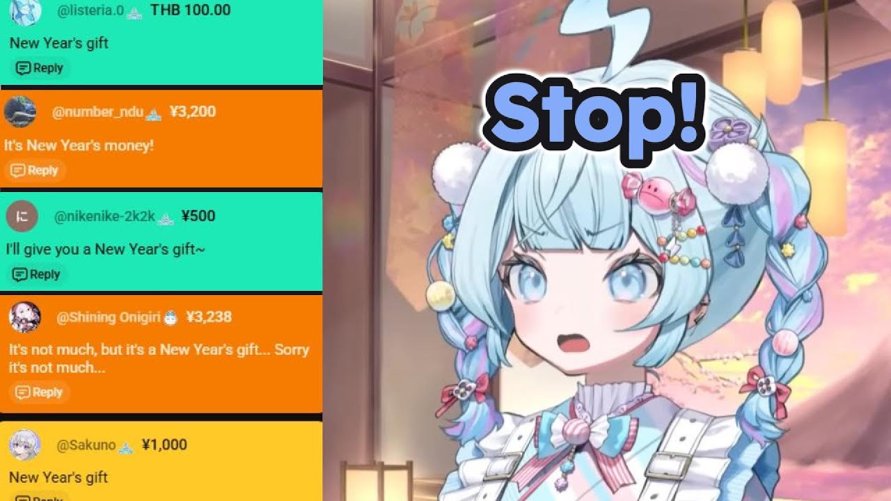 Suu received a lot of Superchats after her viewers misunderstood what she said