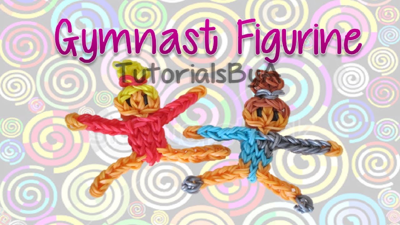 Gymnast Action Figurine/Figurine Rainbow Loom Tutorial