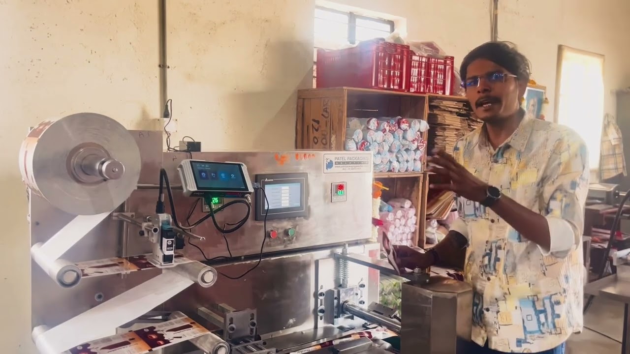 INSTALLATION OF SERVO BASE FLOW WRAPING MACHINE @PATEL PACKAGING SOLUTION-2