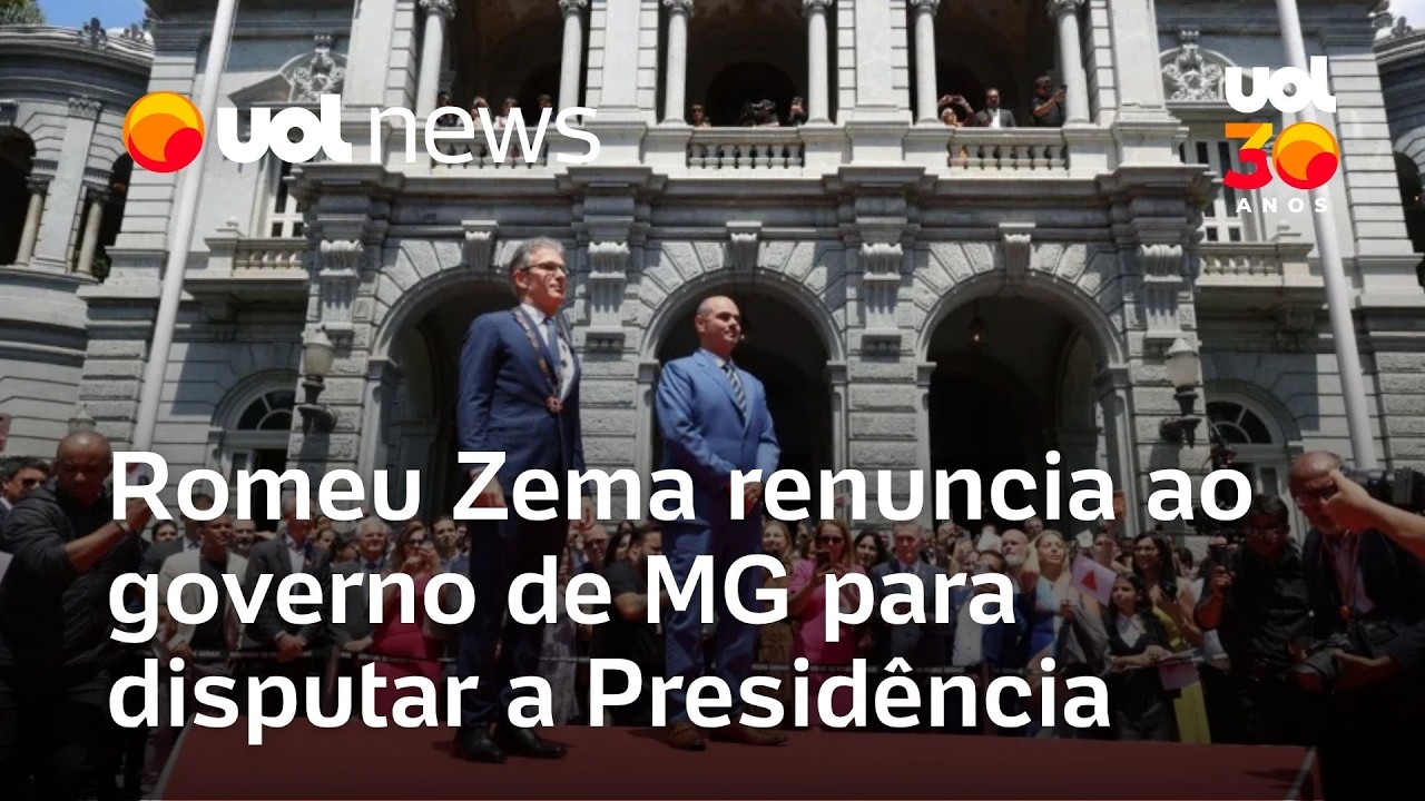 Romeu Zema renuncia ao governo de Minas Gerais para disputar a Presid&ecirc;ncia