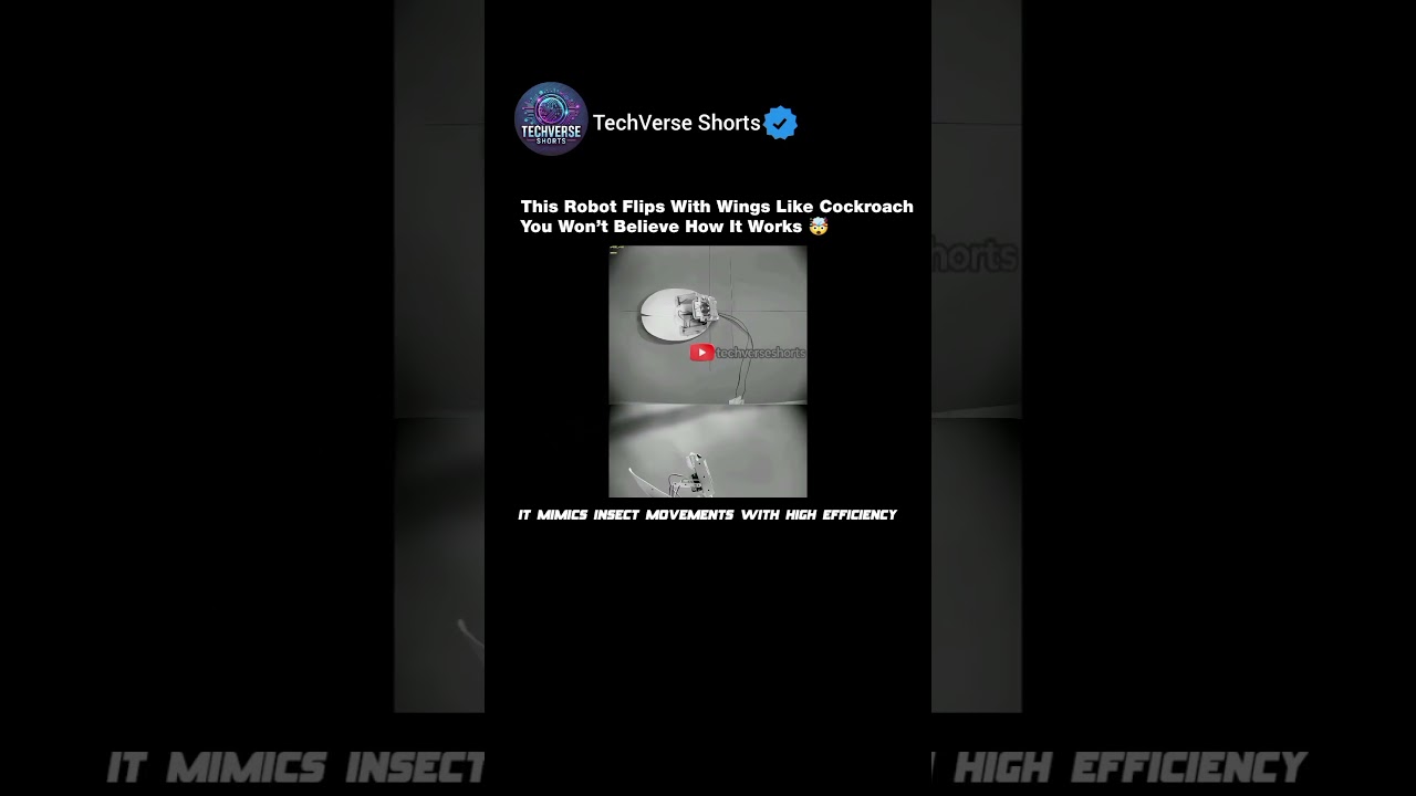 This Cockroach Robot Flips Itself Like a Real Insect!🤖🪳#shorts#engineering