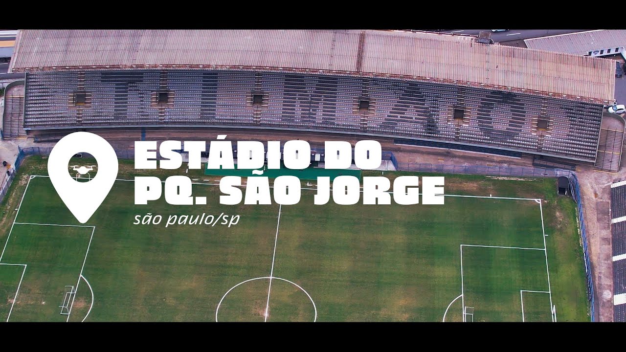 Vista a&eacute;rea do Est&aacute;dio do Parque S&atilde;o Jorge em S&atilde;o Paulo/SP