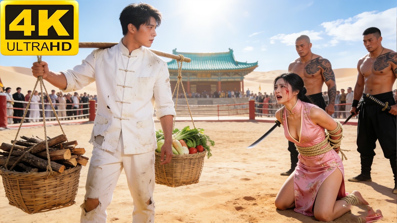 惡霸欺辱美女，沒想到她未婚夫是太極宗師，一招消滅惡霸！#中国电视剧 #功夫 #抗战