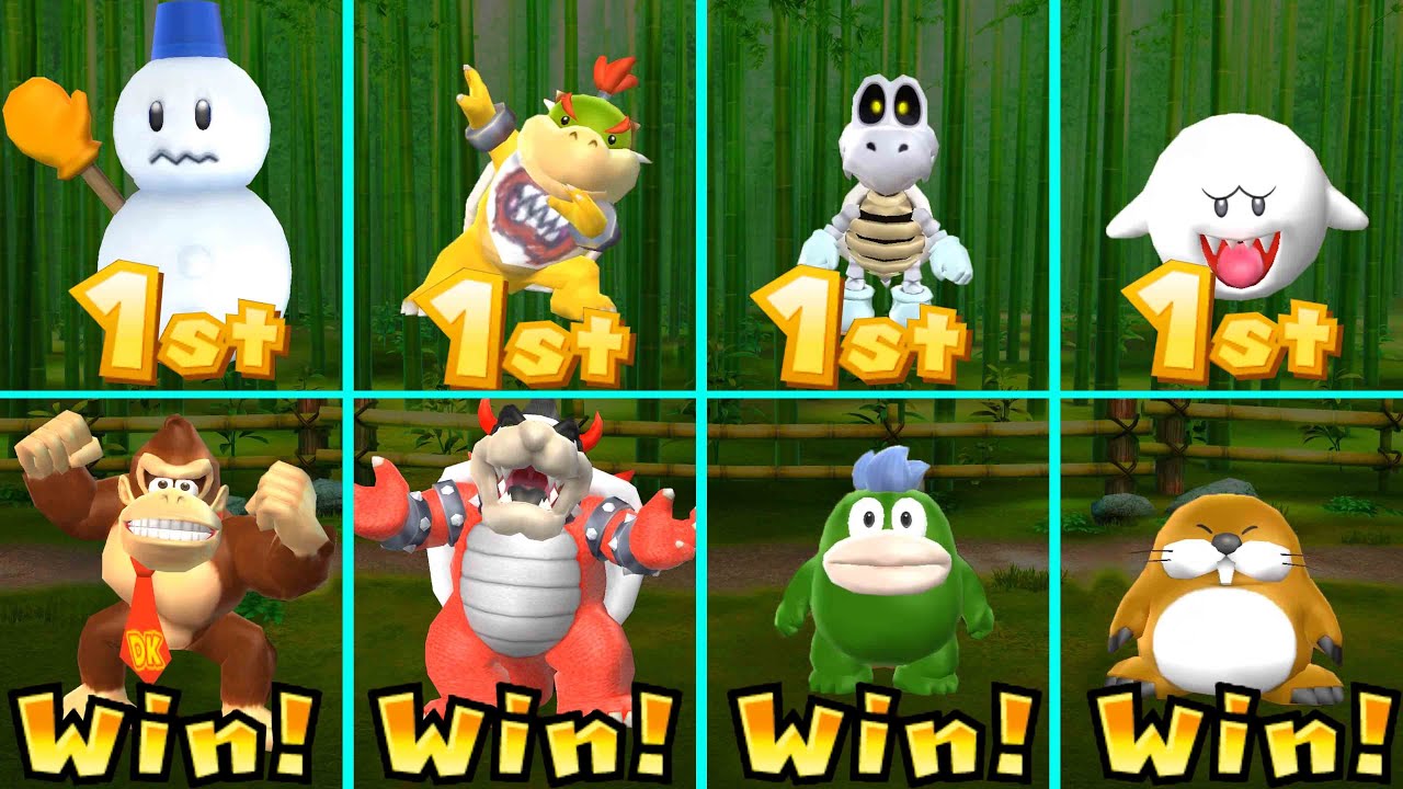 Mario Party 9 Minigames - All Lovely Characters King Boo vs Spike vs Bowser...(Master CPU)#MarioGame