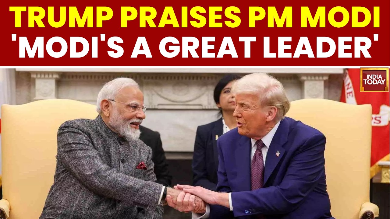 World News: Trump Praises PM Modi, Calls Him A Great Leader As US-India Ties Improve | India Today