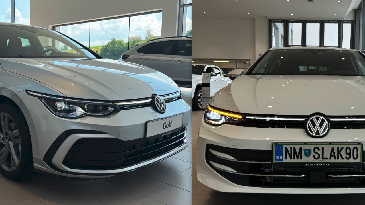NEW Volkswagen GOLF 2024 Facelift vs OLD 2023 Vw GOLF - Interior comparison