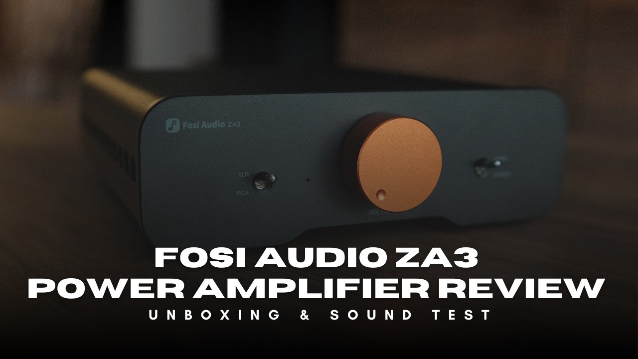 Fosi Audio ZA3 Power Amplifier Review - Unboxing & Vinyl Sound Test