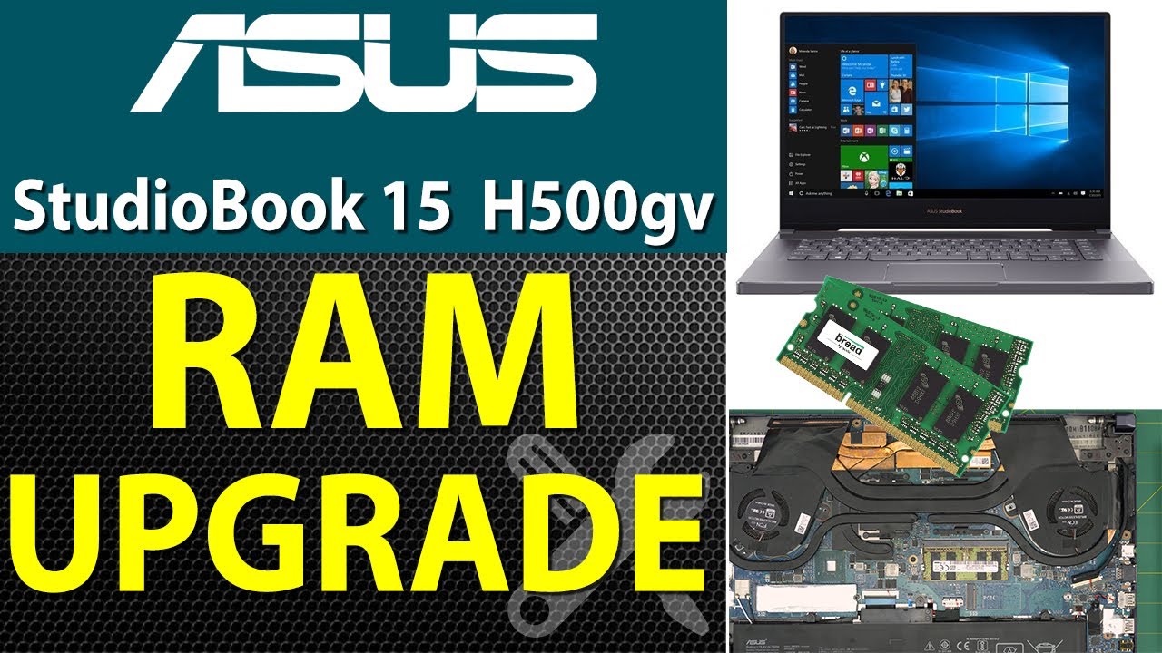 How to Upgrade RAM for Asus StudioBook 15 H500gv Hc039R Laptop | Step by Step