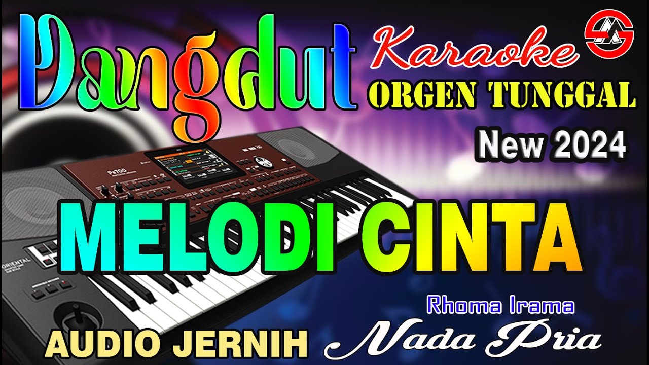 MELODI CINTA - Karaoke (Nada Pria) Rhoma Irama || Dangdut Orgen Tunggal