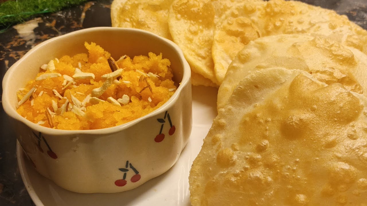 Bohat hi bahtreen halwa puri ki recipe kaise ekdam mele jaise taste me | हलवा पूरी की रेसिपी |