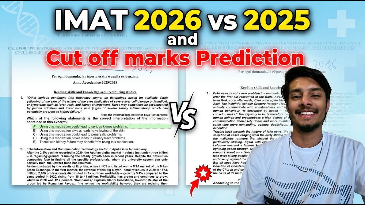 IMAT 2026 vs 2025 and Cut off marks Prediction| Sinhala