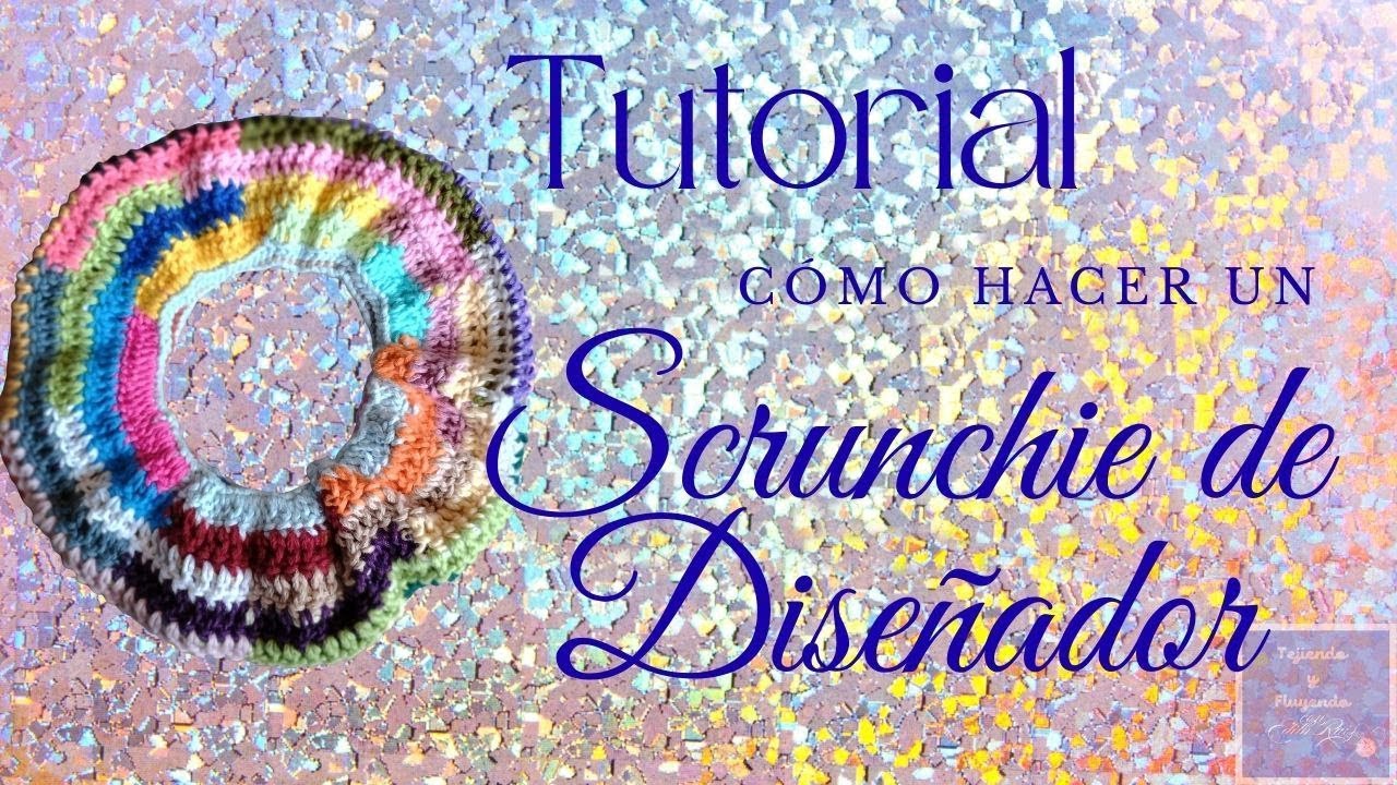 ❤️👍Scrunchie de Diseñador, TENDENCIA, Scrunchie a crochet miumiu, 🔰 PRINCIPIANTES 👌❤️