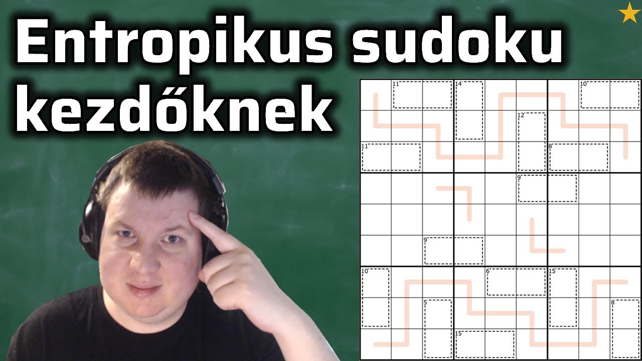 Így működik a barackszínű entropikus vonal sudokuban