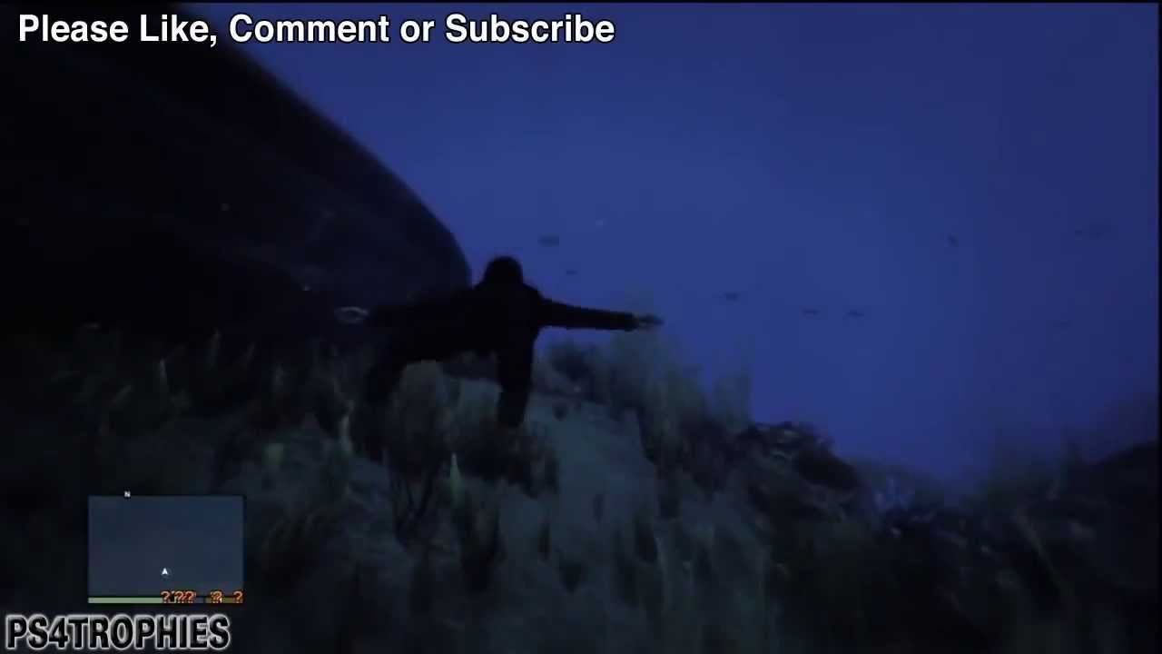 GTA 5 Easter Eggs   BIGFOOT, Frozen Alien and Crashed UFO Easter Egg Roundup