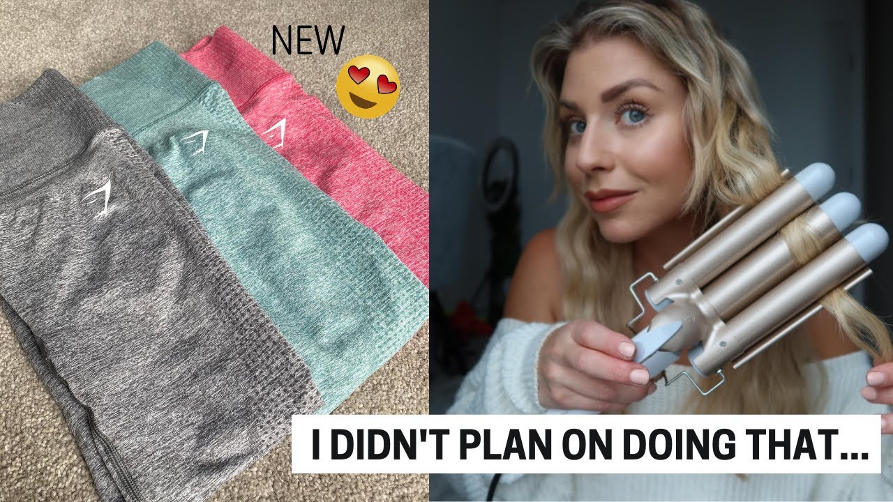 FULL DAY OF EATING| NEW HAIR WAVER| GYMSHARK VITAL RISE| Sophie Aris