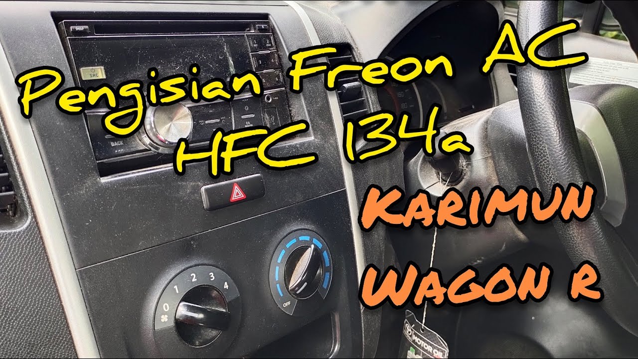 Pengisian Freon AC HFC 134a pada si Mini Alphard Karimun Wagon R