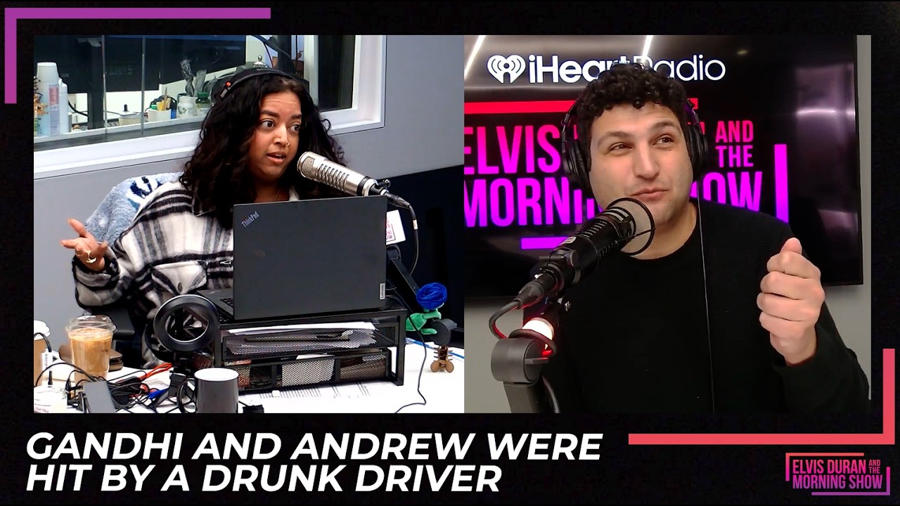 Gandhi and Andrew Were Hit by a Drunk Driver | Elvis Duran Exclusive