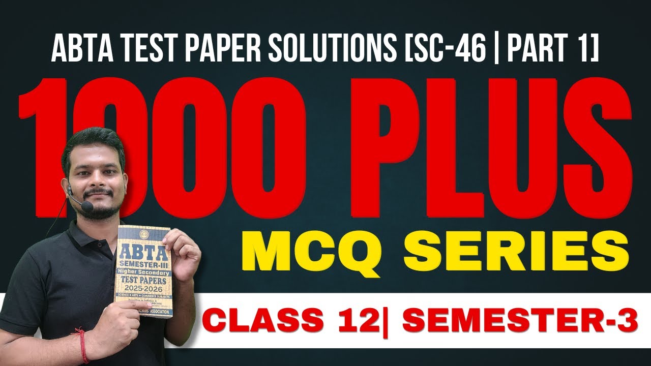 Class 12 Physics SC‑46 Semester 3 Test Solutions by Pappu Sir