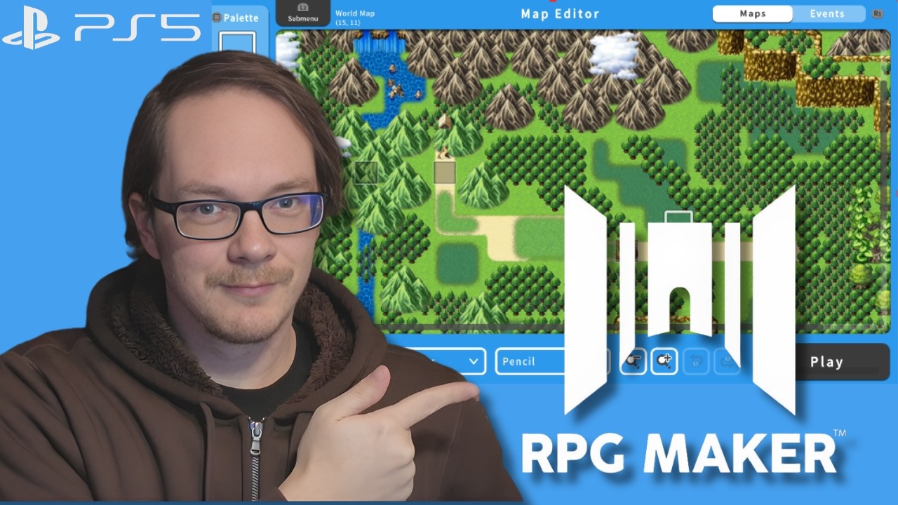Working on my RPG Maker game on PS5