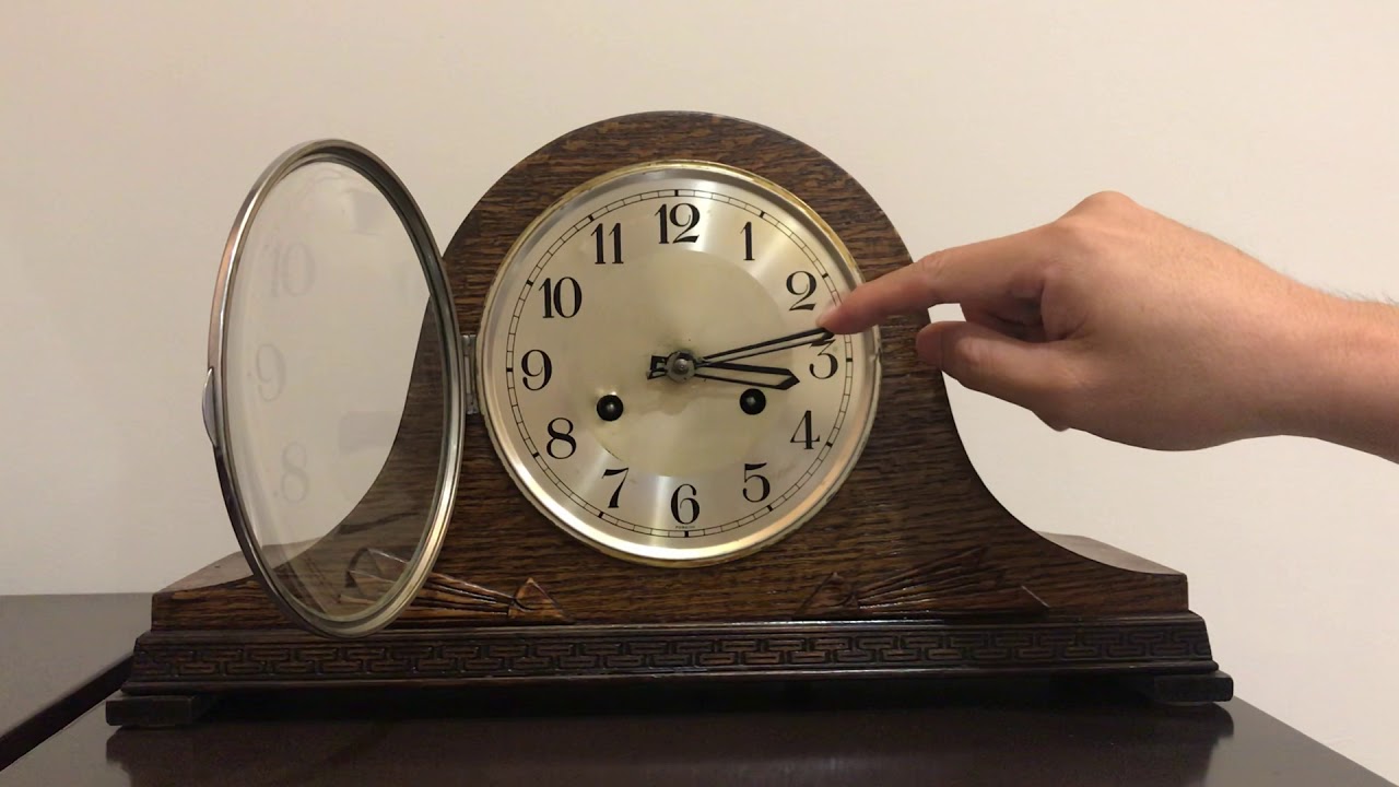 Vintage Antique Mauthe Table Clock Pre 1920s