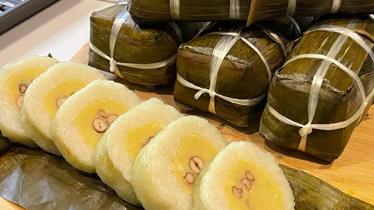 BÁNH TÉT CHAY - Cách gói, cột dây, và nấu nhanh cấp tốc | Vegan Glutinous Rice