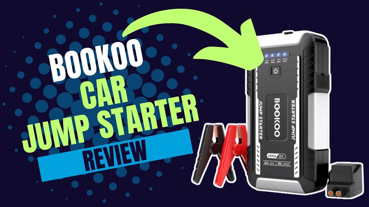 Bookoo Jump Starter. POWERFUL + TONS OF EXTRA FEATURES!