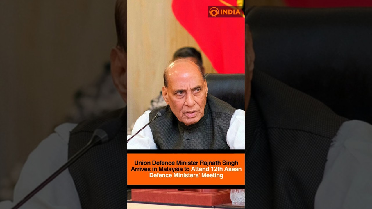 Defence Minister Rajnath Singh Arrives in Malaysia to Attend 12th ASEAN Defence Ministers' Meeting