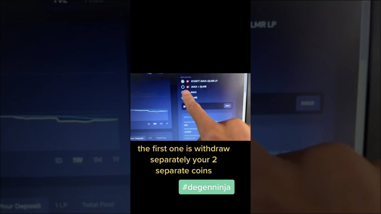 How to withdraw crypto funds from defi investments (quick live demo tutorial)