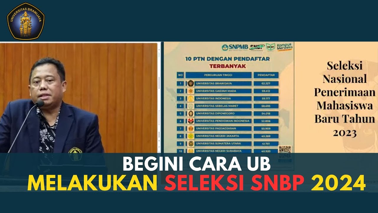 BEGINI CARA UNIVERSITAS BRAWIJAYA MELAKUKAN SELEKSI SNBP 2024